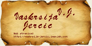 Vaskrsija Jerčić vizit kartica